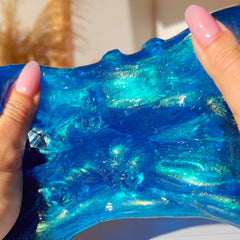 King Tuts Lost Treasure Egypt Blue Lapis Lazuli Clear Pigmented Slime Slime Fantasies Shop Stretch