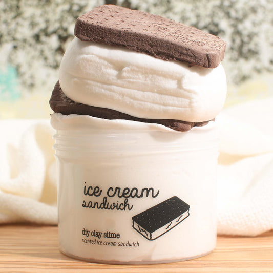 Ice Cream Sandwich DIY Clay Butter Slime Fantasies Shop 9oz Front View