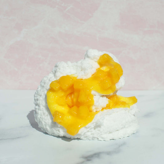 Sweet Sticky Rice Mango Snow Fizz Jelly Cube Crunchy DIY Slime Fantasies Shop Swirl Layered