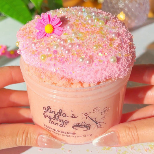 Wicked Duo Glindas Quadling Land Peachy Pastel Pink Butter Snow Fizz Slime Slime Fantasies Shop 9oz Front View