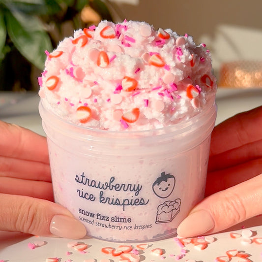 Strawberry Rice Krispies Cereal Dessert Pink Red Slime Fanstsies Shop 9oz Front View