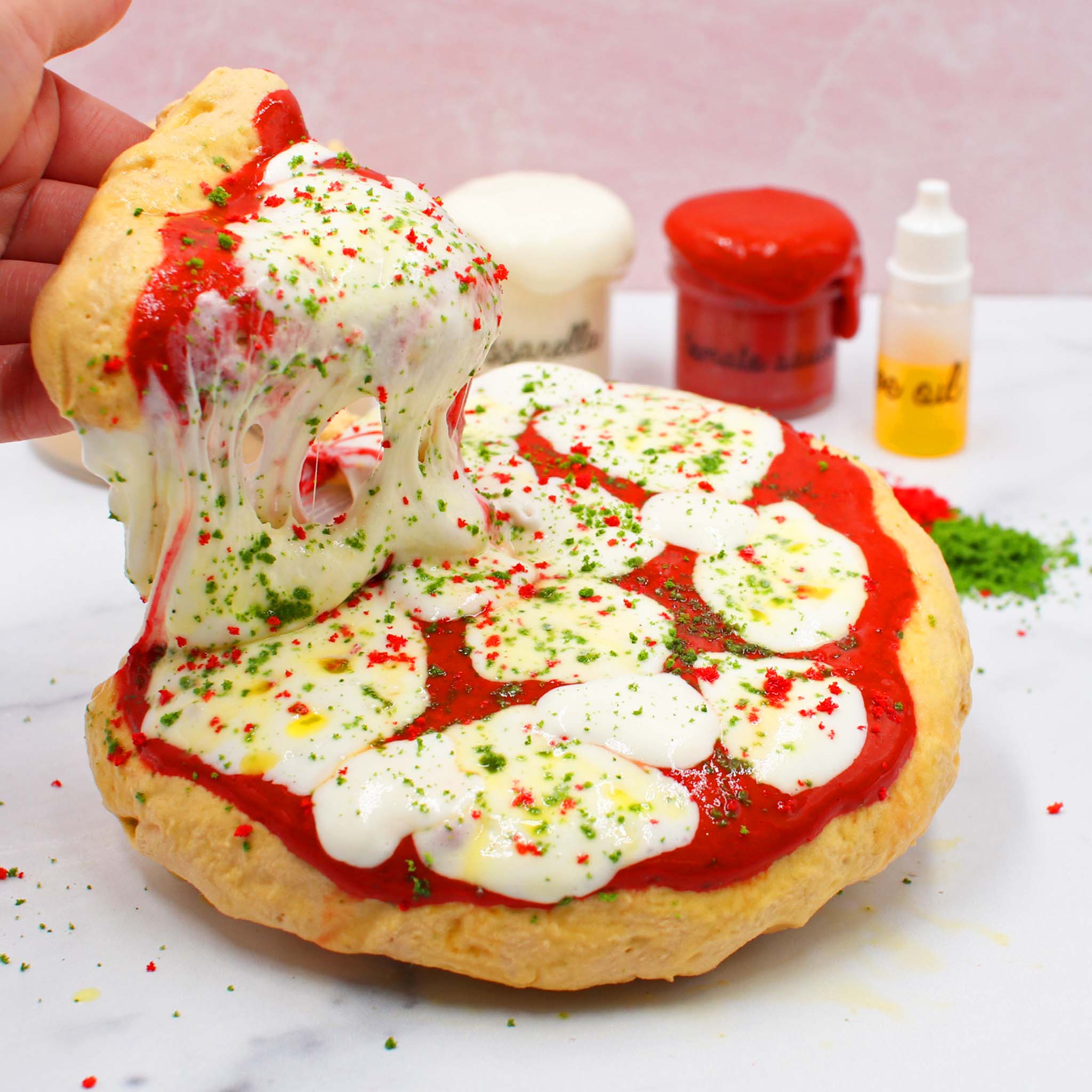 A Slice of Italy | DIY Cloud Creme Pizza Slime