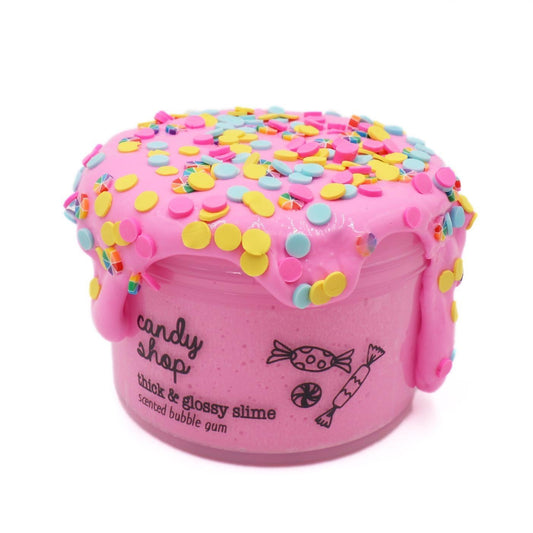 Candy Shop Bubble Gum Pink Thickie Thick Glossy Slime Fantasies 7oz Front View