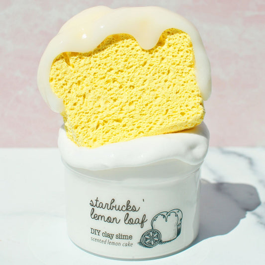 Starbucks Lemon Loaf Cake DIY Clay Butter Slime Fantasies Shop 9oz Front VIew