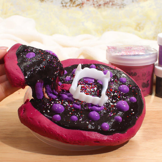 Vampire Pizza DIY Slime Set Halloween Slime Fantasies Shop Front View Pull