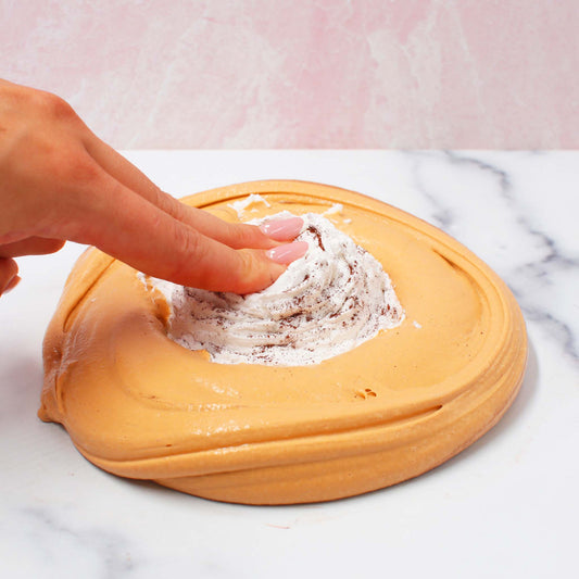 Warm Pumpkin Spice Latte Fall DIY Clay Butter Slime Fantasies Shop Clay Pressing