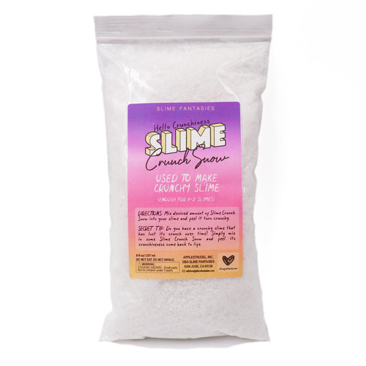 Hello Crunchiness Slime Crunch Fake Plastic Snow For Slime Crunchy Slime Fantasies Shop Title Front View