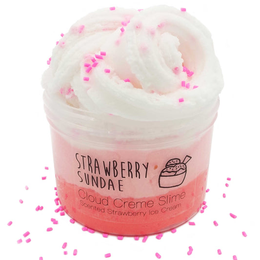 Strawberry Sundae Cloud Creme Slime