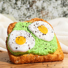 Avocado Toast Egg Savory Crunchy Snow Fizz Scented DIY Slime Fantasies Shop 5oz Front View WEBSITE