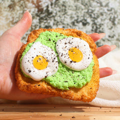 Avocado Toast Egg Savory Crunchy Snow Fizz Scented DIY Slime Fantasies Shop 5oz Front View WEBSITE 3