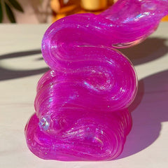Aura Purple Pink Pigmented Clear Slime with Glitter Fantasies Shop Drizzle