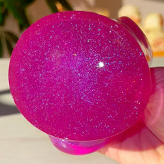 Aura Purple Pink Pigmented Clear Slime with Glitter Fantasies Shop Unboxed