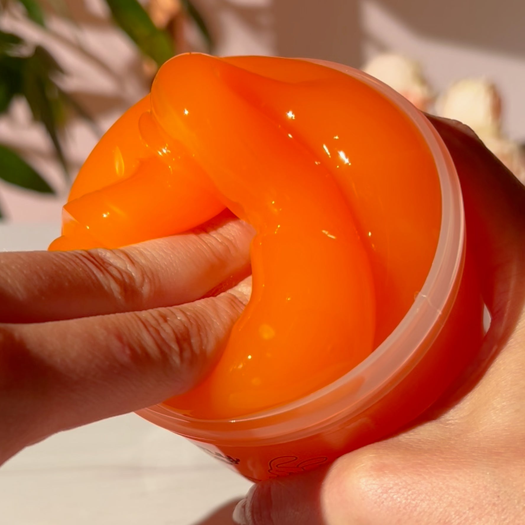 Bunny Juice Translucent Orange Carrot Slime Easter Slime Fantasies Shop 9oz Push
