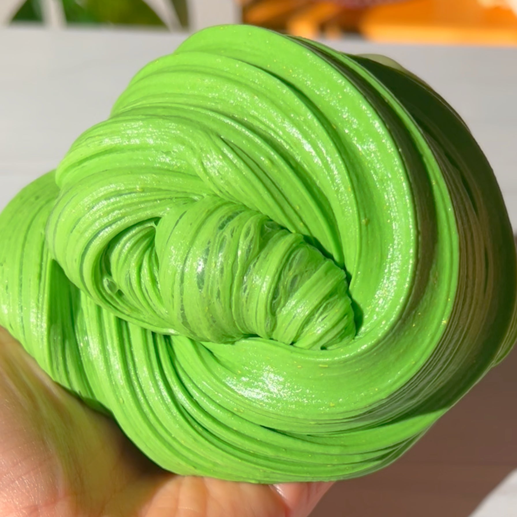 Ceremonial Matcha Zen Garden Green Thick and Glossy Slime Fantasies Shop Swirl