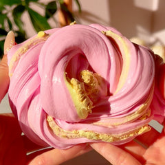 Easter Baking With Baby Axolotl DIY Clay Slime Pink Slime Easter Slime Fantasies Shop Swirled