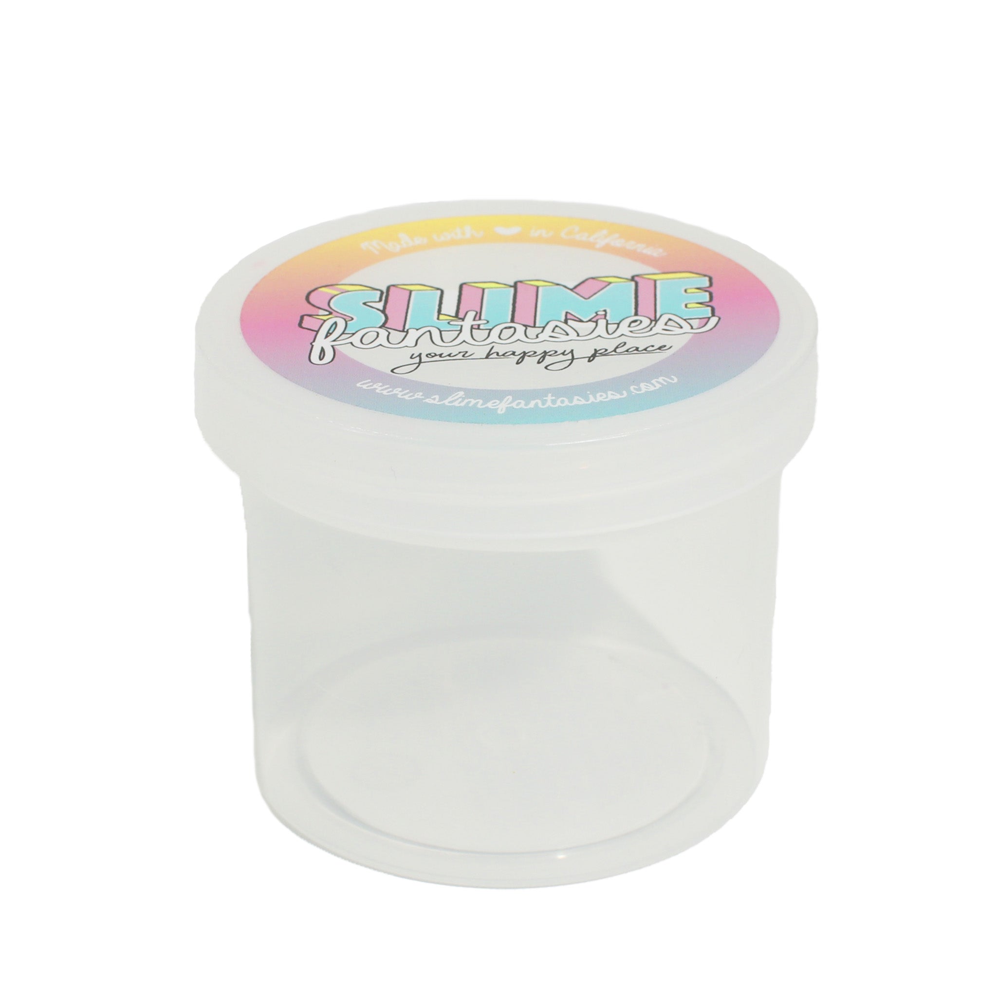 Extra Slime Container Jar 5oz Polypropylene Slime Fantasies Shop