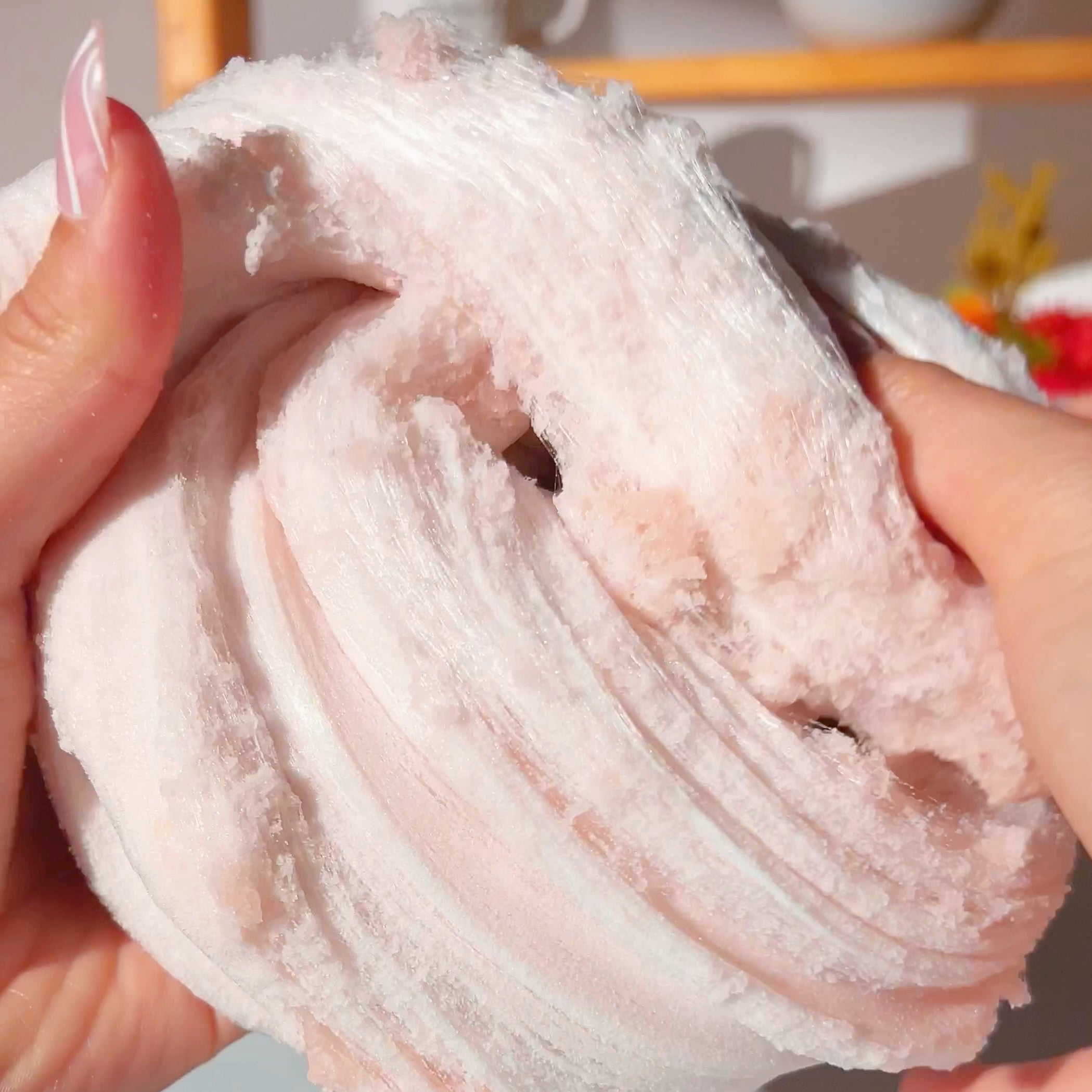 French Tip Nail Salon Beige White Charm Icee Creme Slime Slime Fantasies Shop Semi Swirl