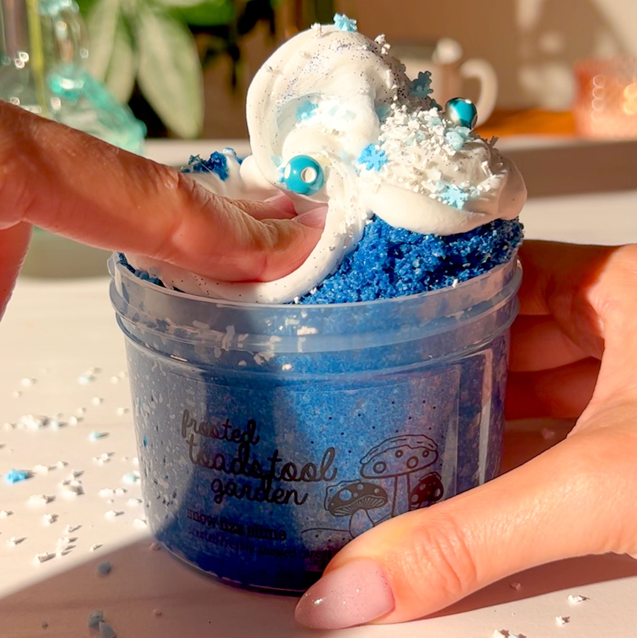 Easy Glitter Slime Recipe for a Magical Slime Gift - Miss Wish