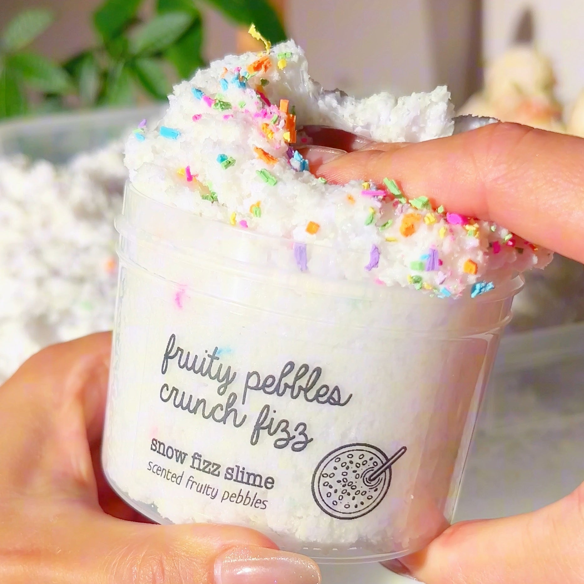 Fruity Pebbles Crunchy Nostalgia White Slime Fantasies Shop 9oz Push 2
