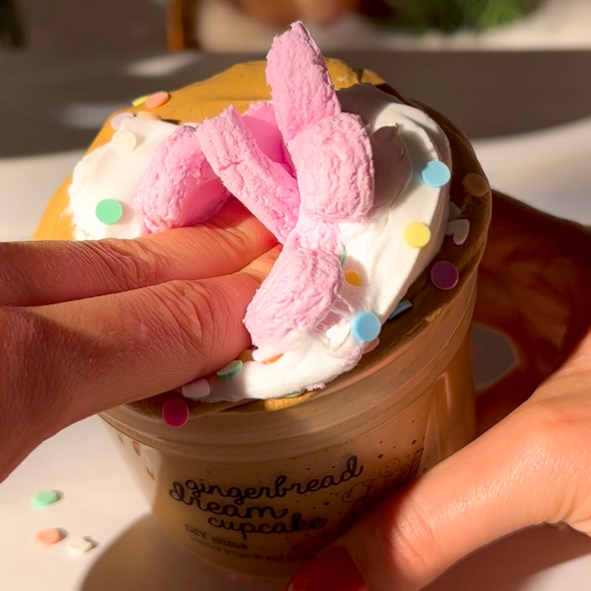 DIY Slime - Gingerbread Dream Cupcake