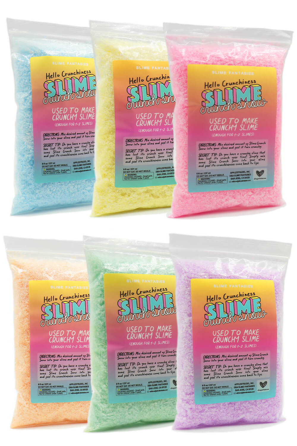FloraCraft Crunch Snow For Slime (Colored)