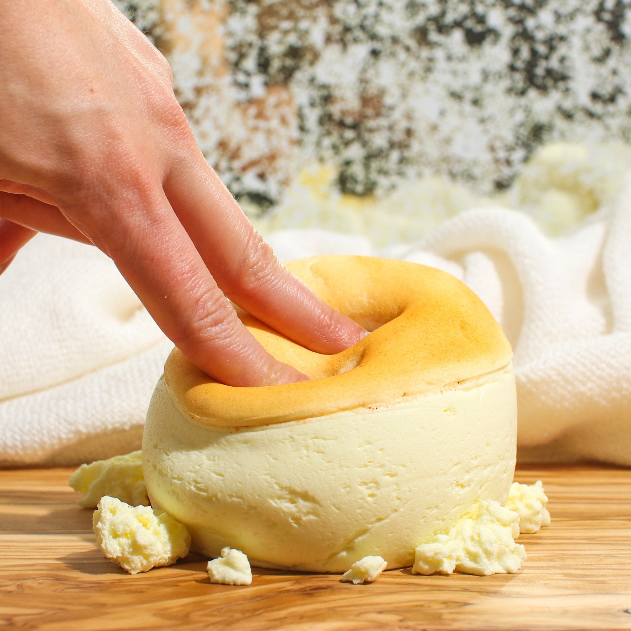Japanese Cheesecake Yellow Cream Cloud Dough Fluffy Slime Fantasies Shop 9oz Unboxed Pressed
