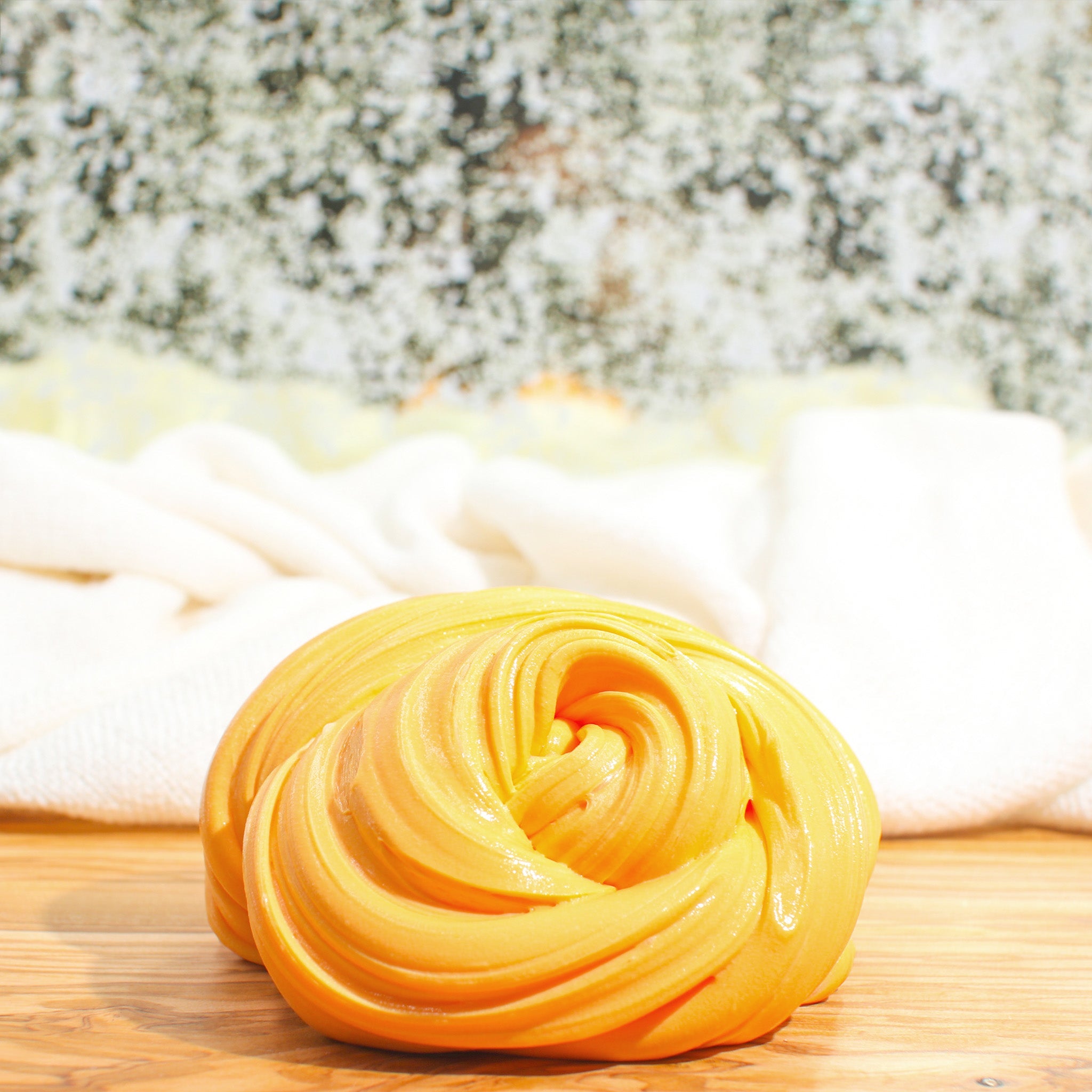 Mango Papaya Smoothie Thick Glossy Scented Orange Slime Fantasies Shop Swirl