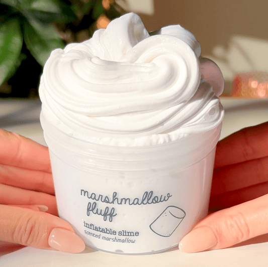 Marshmallow Fluff Inflatable Squishy White Slime Fantasies Shop 9oz Front View