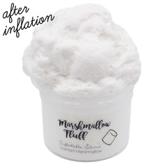 Marshmallow Fluff White Fluffy Inflatable Slime Fantasies 8oz After Inflation