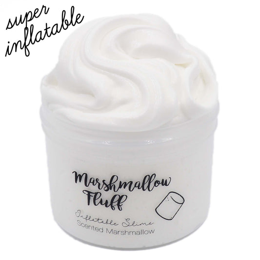 Marshmallow Fluff White Fluffy Inflatable Slime Fantasies 8oz Front View