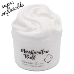 Marshmallow Fluff White Fluffy Inflatable Slime Fantasies 8oz Front View
