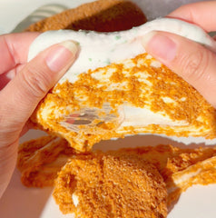 Nashville Hot Mozzarella Sticks Savory DIY Slime Kit Slime Fantasies Shop Front View Cheese Pull 3