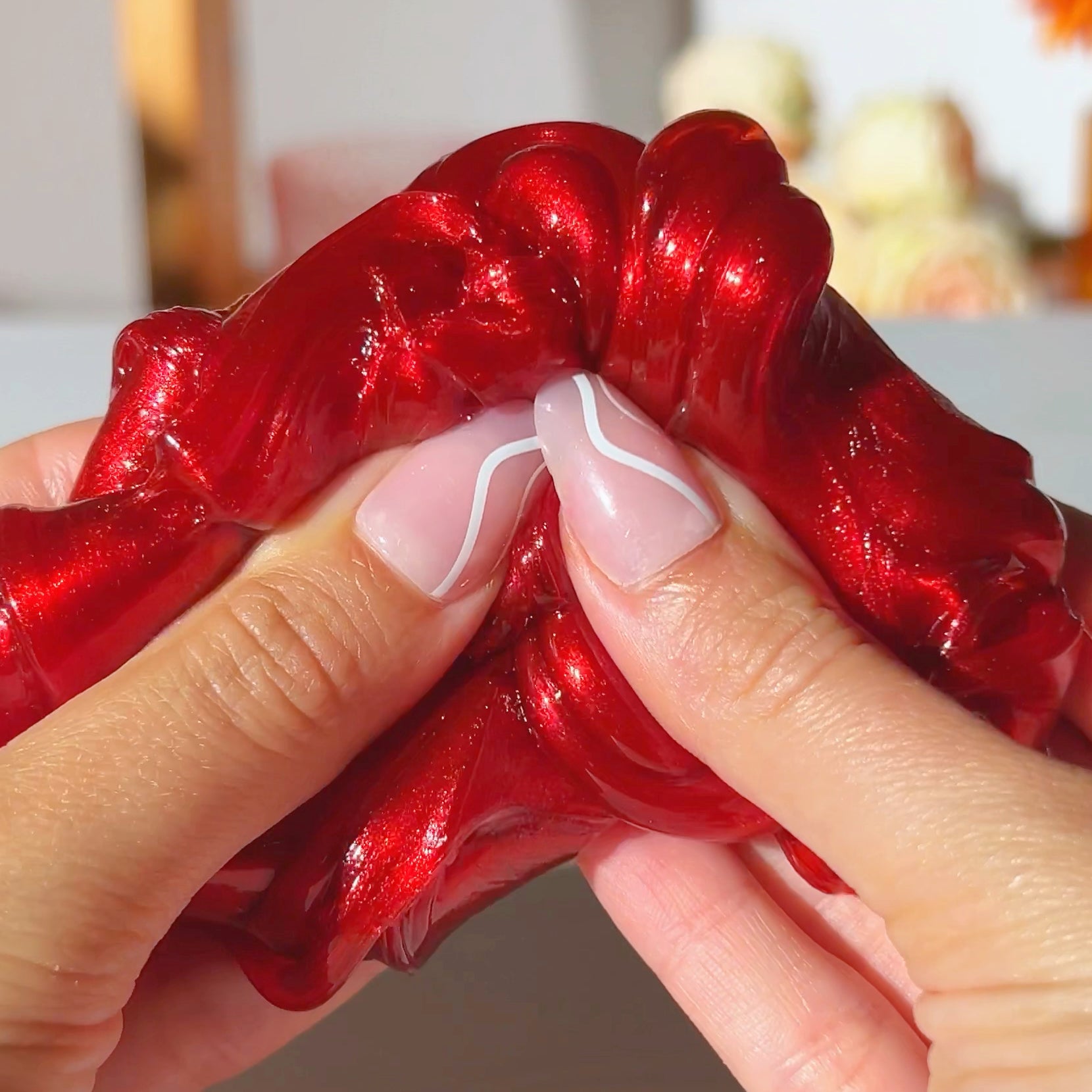 Pick Your Color Hot Mama Nail Salon Red Pigmented Clear Slime Slime Fantasies Shop 3oz Unboxed Squeeze