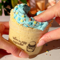 Robins Egg Cupcake Blue Cake Butter Snow Fizz Slime Easter Slime Fantasies Shop 9oz Push