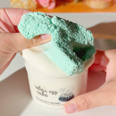 Robins Egg Cake DIY Clay Slime Kit Easter Slime Fantasies Shop 9oz Front View Pinch