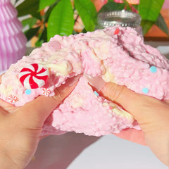 Rudolph Frappe DIY Pink Yellow Rainbow Small Perlite Snow Butter Slime White Chocoloate Peppermint Scented Slime Fantasies Shop Unboxed