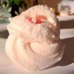 Sleepy Baby Axolotl Cute Kawaii Pink Cloud Slime Fantasies Shop Swirl