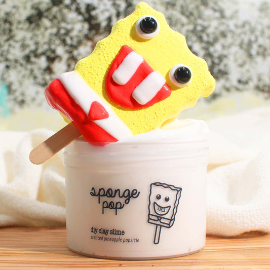 Sponge Pop DIY Slime Butter Clay Kit Spongebob Slime Fantasies Shop 9oz Front View