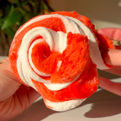 Strawberries and Whipped Cream Valentines Day Slime Fantasies Shop Swirl