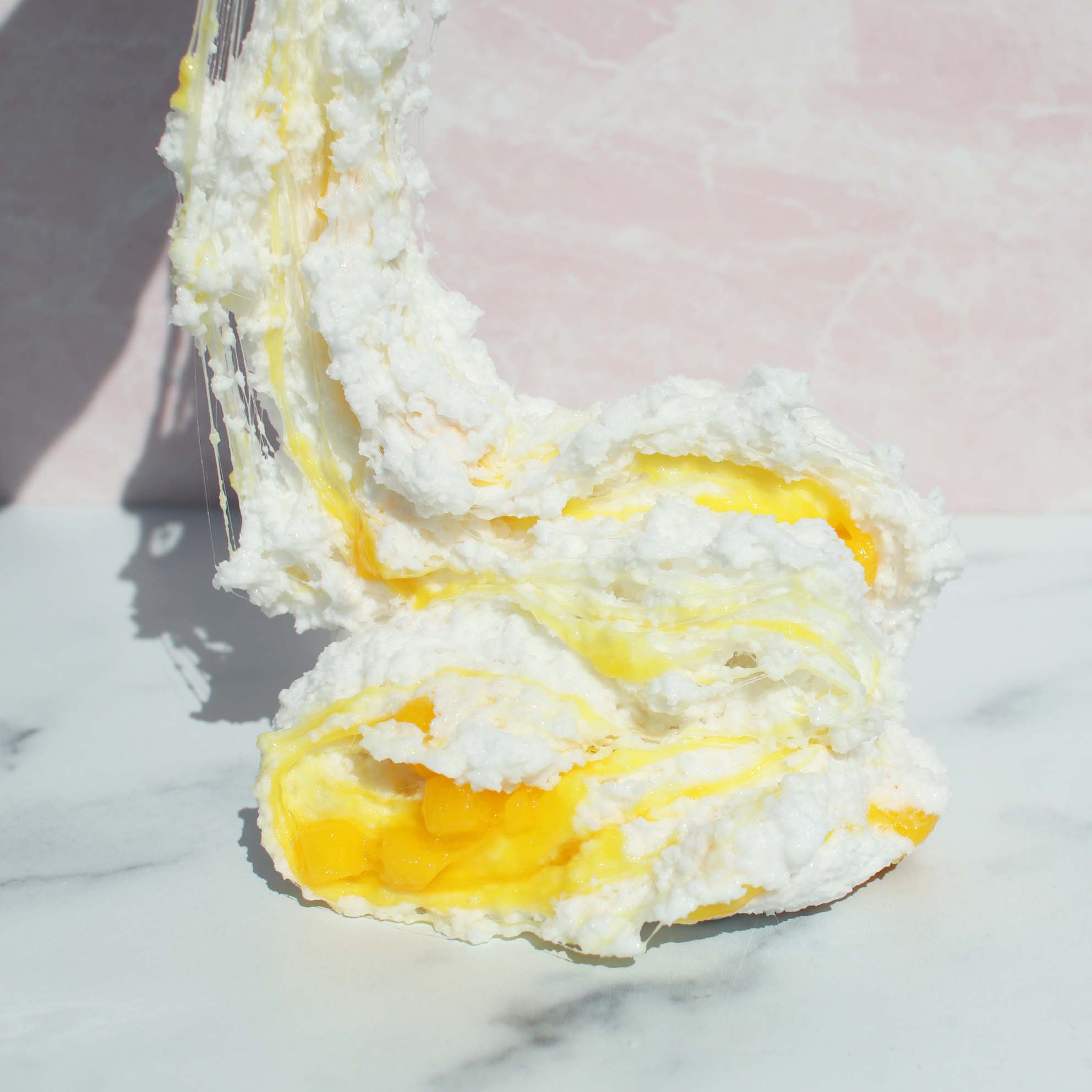 Sweet Sticky Rice Mango Snow Fizz Jelly Cube Crunchy DIY Slime Fantasies Shop Drizzle