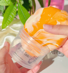 Thai Iced Tea Orange Chewy Thick and Glossy Slime Fantasies Shop Assembly Jaring