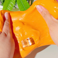 Thai Iced Tea Orange Chewy Thick and Glossy Slime Fantasies Shop Stretch