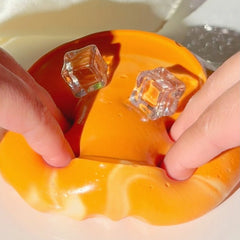 Thai Iced Tea Orange Chewy Thick and Glossy Slime Fantasies Shop Pokes