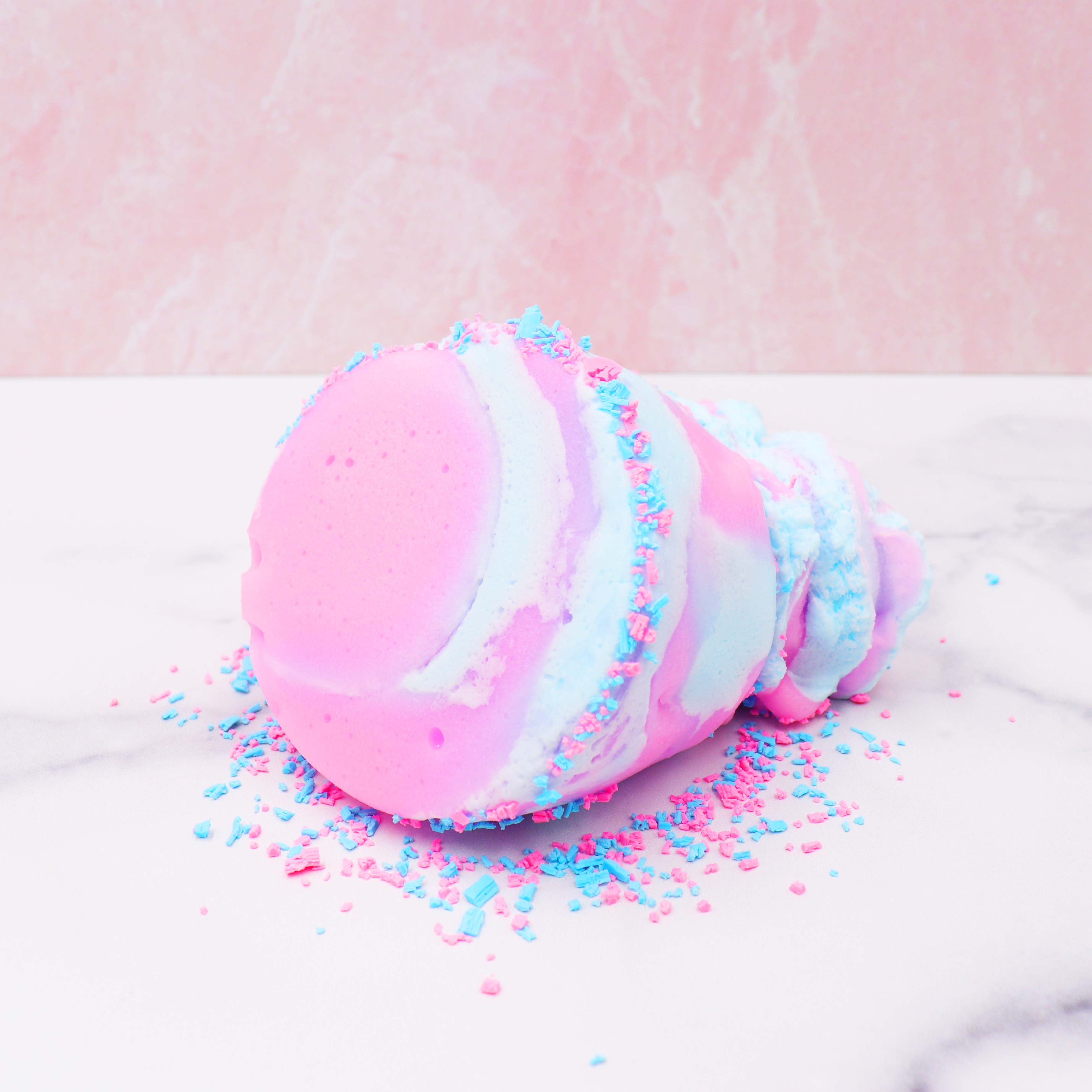 Unicorn Ice Cream Cotton Candy Blue Pink Cloud Creme Butter Slime Fantasies Shop 7oz Unboxed Laying