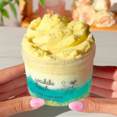 Waikiki Beach Ocean Layered Cloud Creme Clear Slime Fantasies Shop 9oz Front View