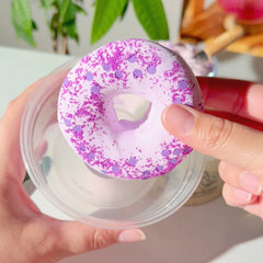 Whipped Blueberry Bagel Purple DIY Clay Butter Slime Fantasies Shop Clay Bagel