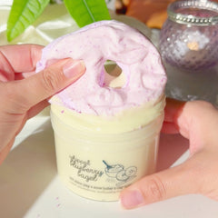 Whipped Blueberry Bagel Purple DIY Clay Butter Slime Fantasies Shop Clay Bagel Squish
