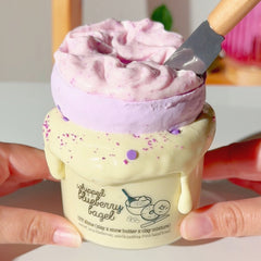Whipped Blueberry Bagel Purple DIY Clay Butter Slime Fantasies Shop 9oz Front View