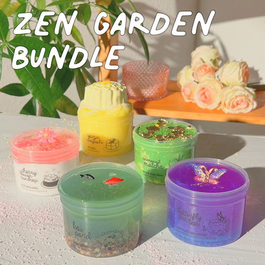 Zen Garden Slime Set Bundle Slime Fantasies Shop 9oz Front View Text