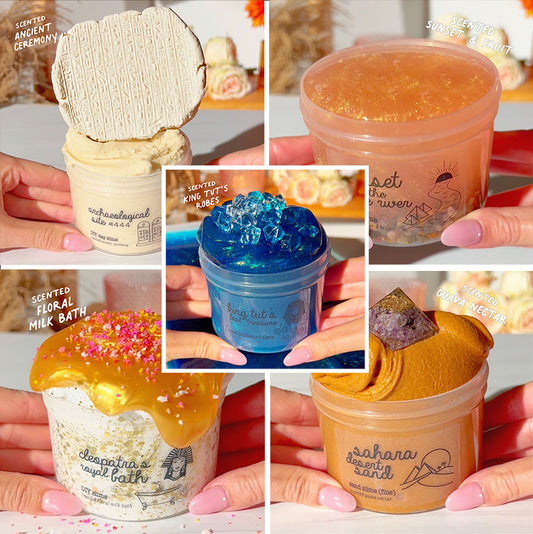 Ancient Egypt Slime Bundle Slime Fantasies Shop 9oz Front View Collage